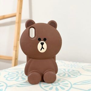 iPhone X silicone protective case Line Friends